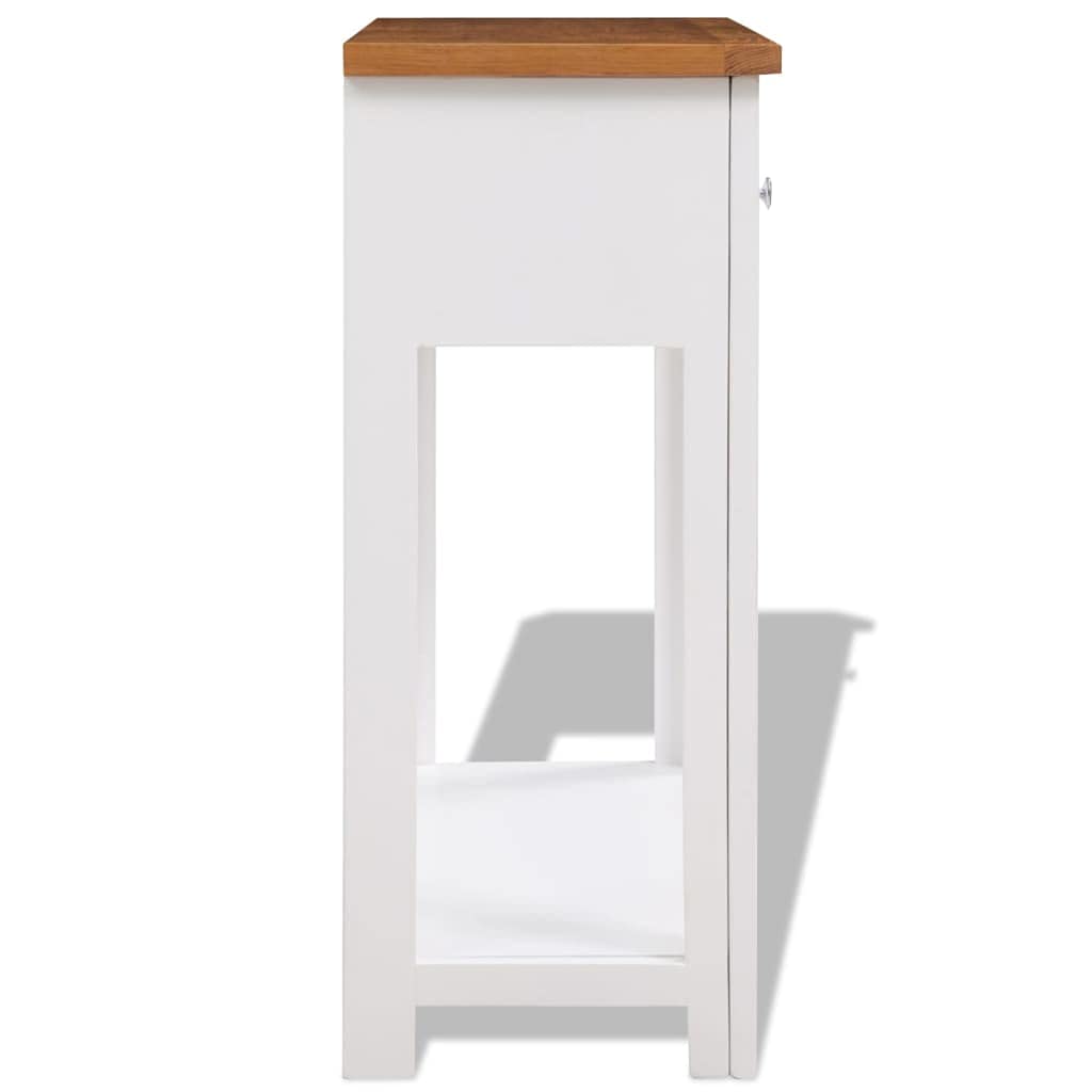Solid Oak Wood Console Table Z8444