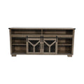 65" Engineered Wood Media Storage Cabinet with Sliding Barn Doors S624559
