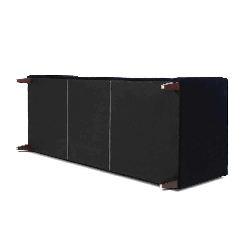Dark Navy Blue Performance Velvet Tufted Sofa G386