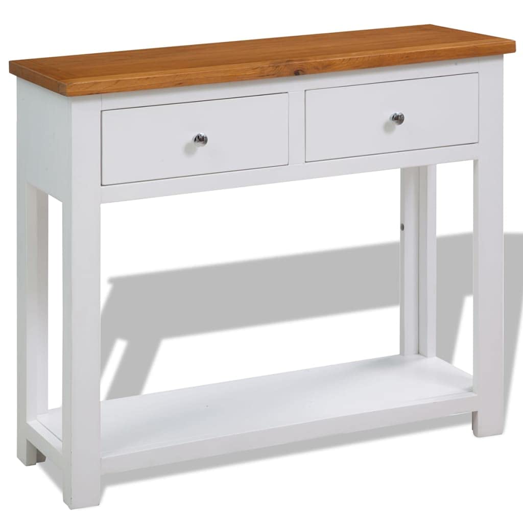Solid Oak Wood Console Table Z8444