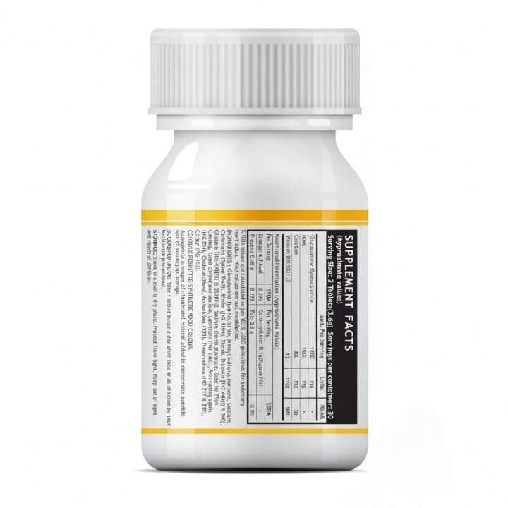 Glucosamine Tablets with MSM Calcium & Vitamin D3 60 Tablets X1564
