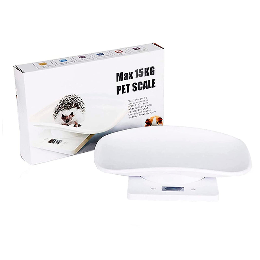 Newborn Kitten & Puppy Weight Scale White 12in x 8in O297