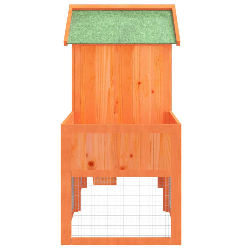 2-Tier Wooden Rabbit Hutch with Run and Nesting Box R170