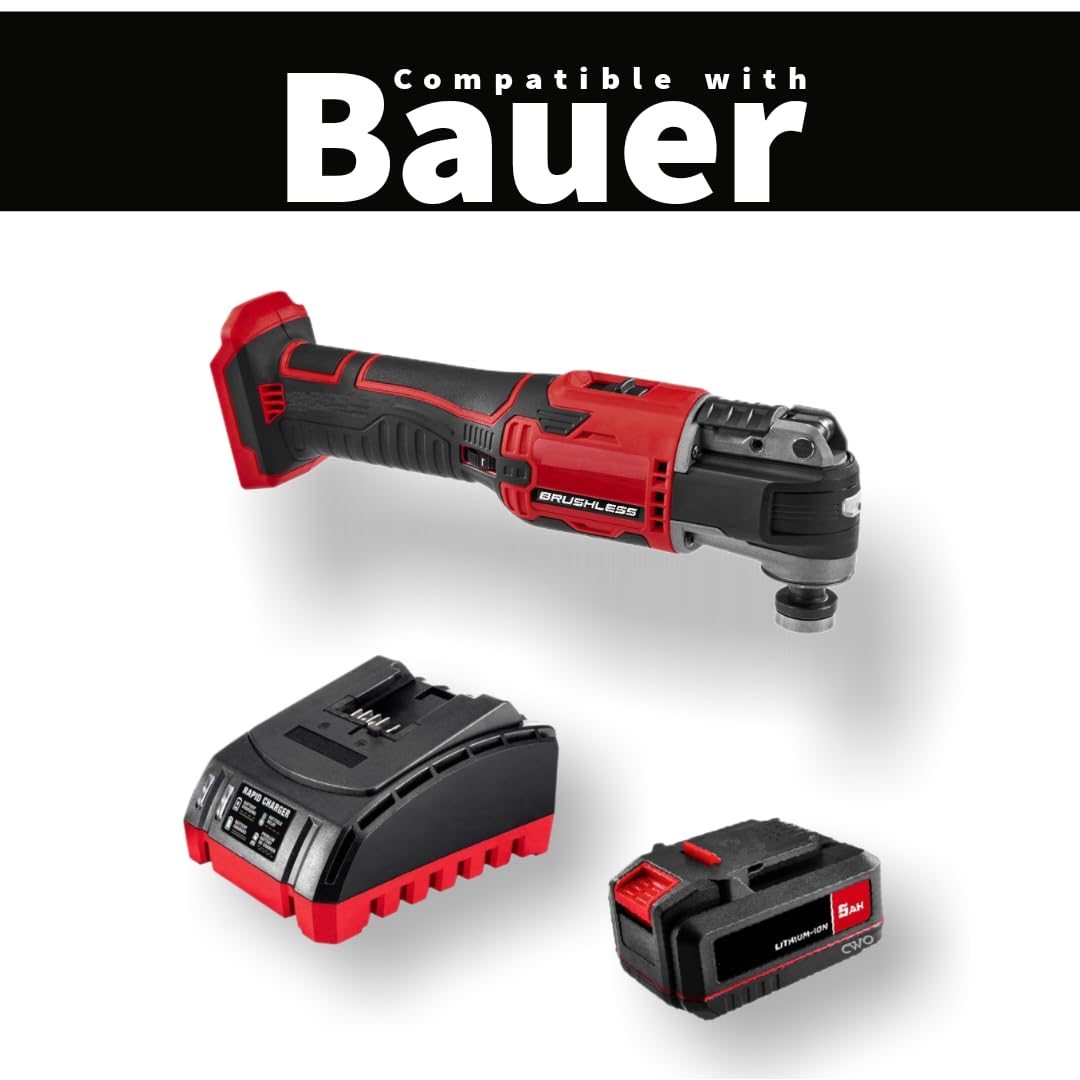 20-Volt Lithium-Ion Cordless Combo Kit with Brushless Oscillating Multi-Tool, 5Ah Battery & Charger V998393