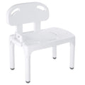 Bath Transfer Bench with Backrest and Adjustable Legs M348