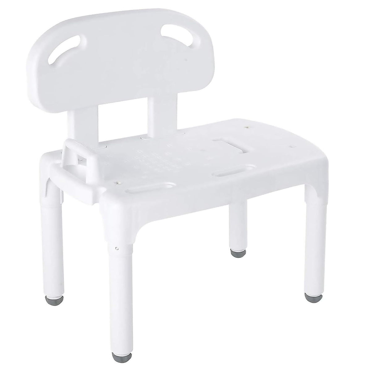 Bath Transfer Bench with Backrest and Adjustable Legs M348