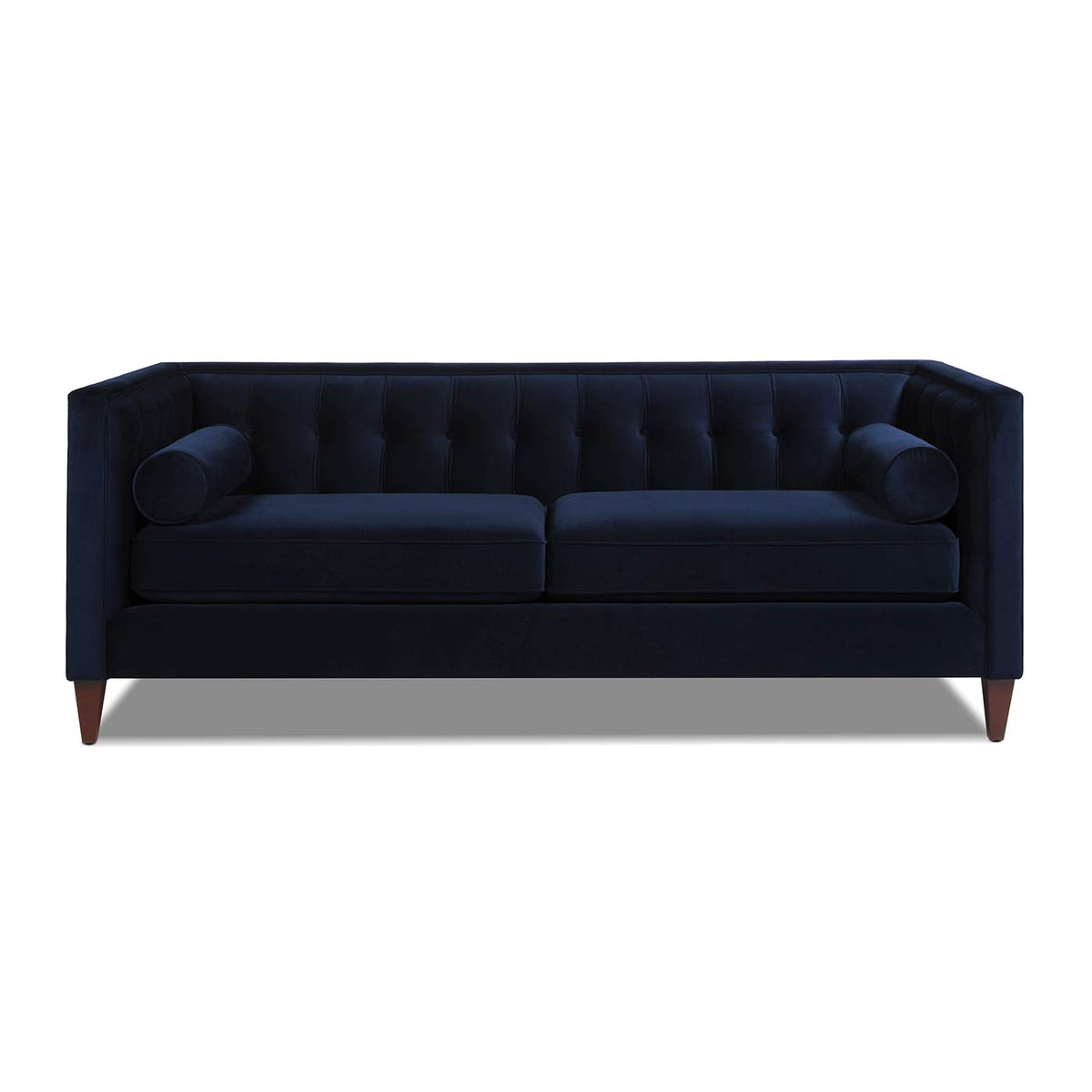 Dark Navy Blue Performance Velvet Tufted Sofa G386