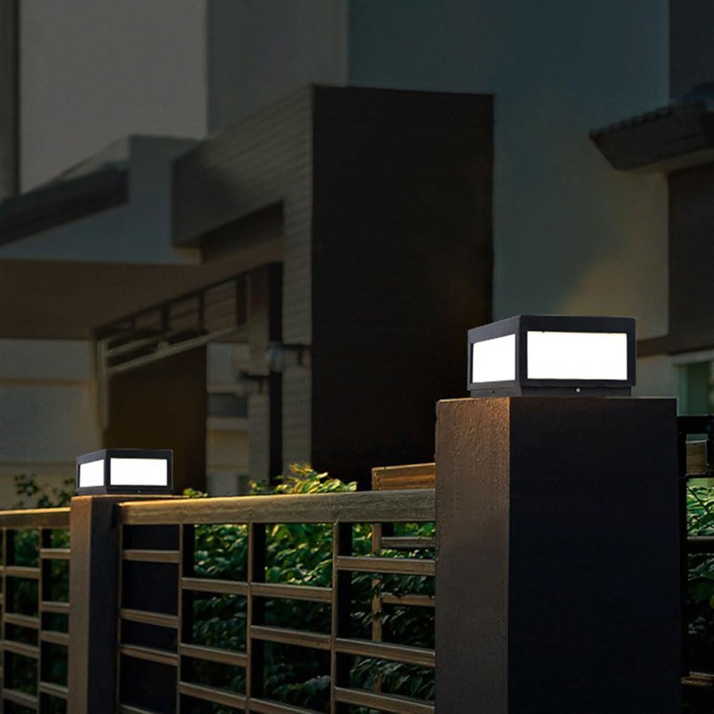 Solar Powered Waterproof Outdoor Post Lights Warm White Z37652