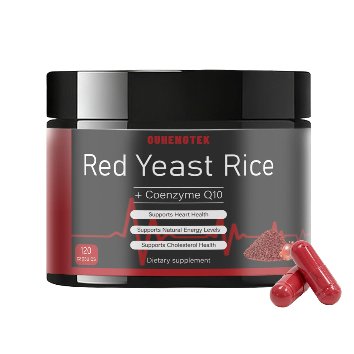 Red Yeast Rice with CoQ10 1200mg 120 Capsules Y620298