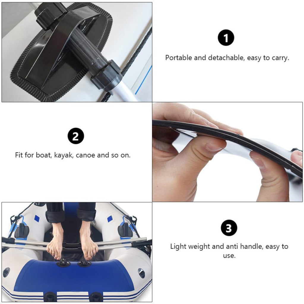 Boat Paddle Detachable Aluminum Alloy 2 Pairs H78634