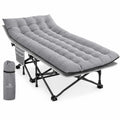 Oversized Portable Foldable Camping Cot with Sleeping Pad W7064