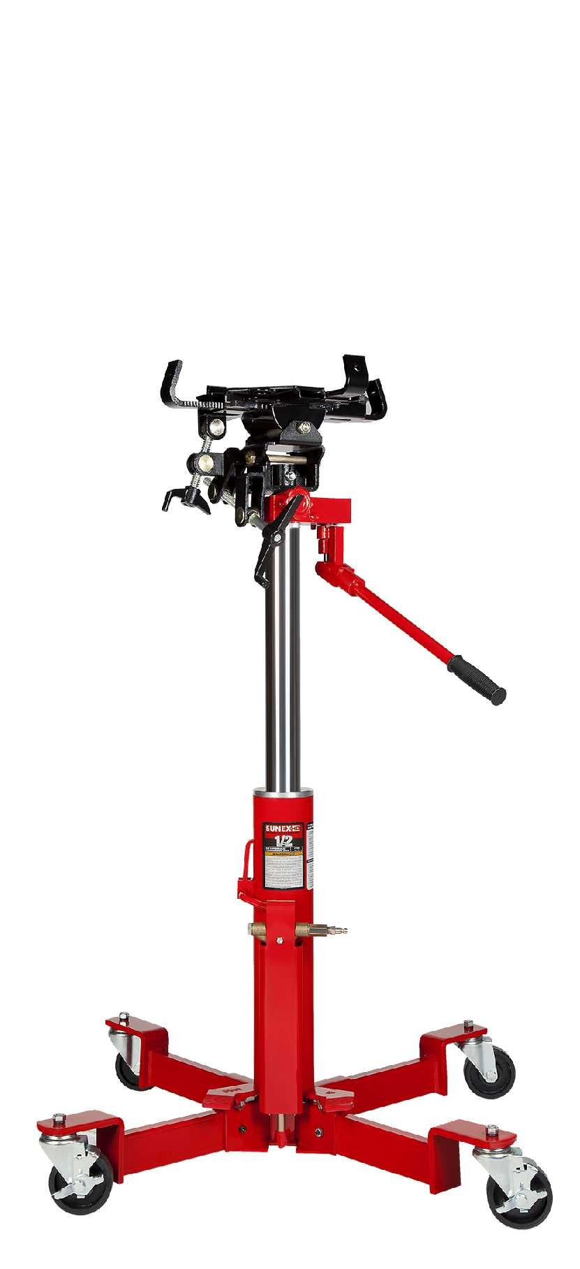 1000-Pound Air and Hydraulic Telescopic Transmission Jack and 1700 Peak Amp 12 Volt Jump Starter S886