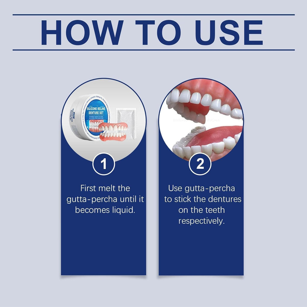 Silicone Reline Denture Set Upper and Lower L993