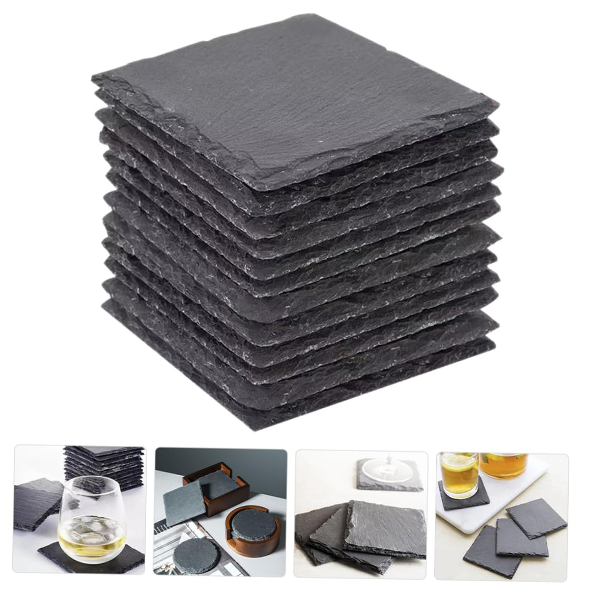 12pcs Natural Coasters Set N42835