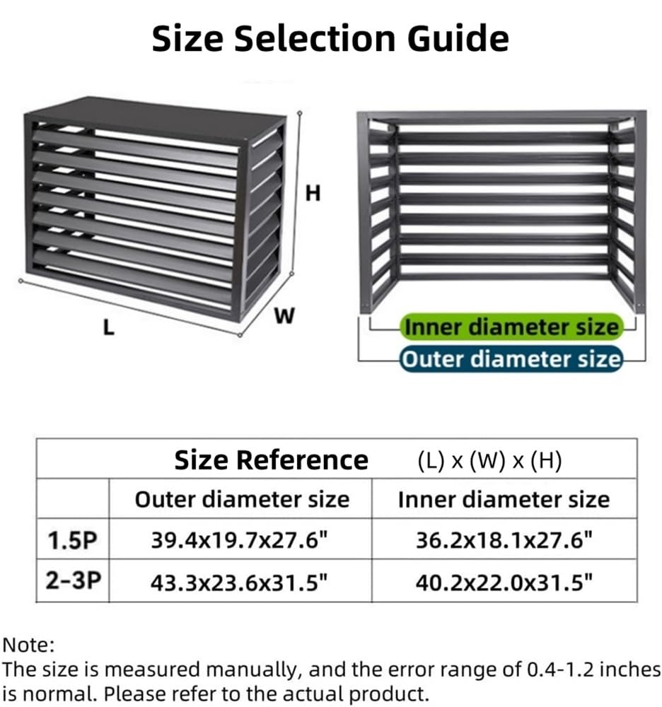 White Aluminum Alloy Air Conditioner Fence Panels Q617975