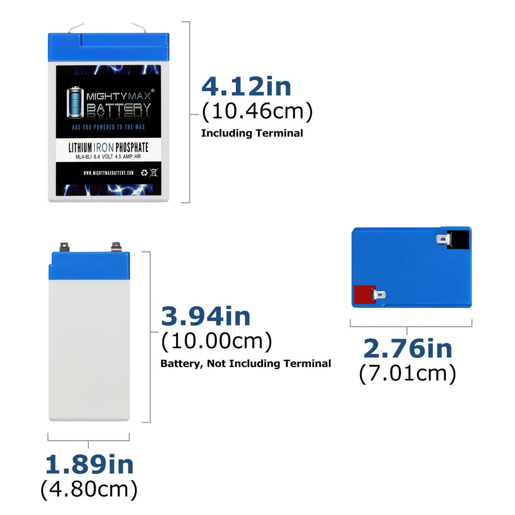6V 4.5AH Lithium Replacement Battery J513