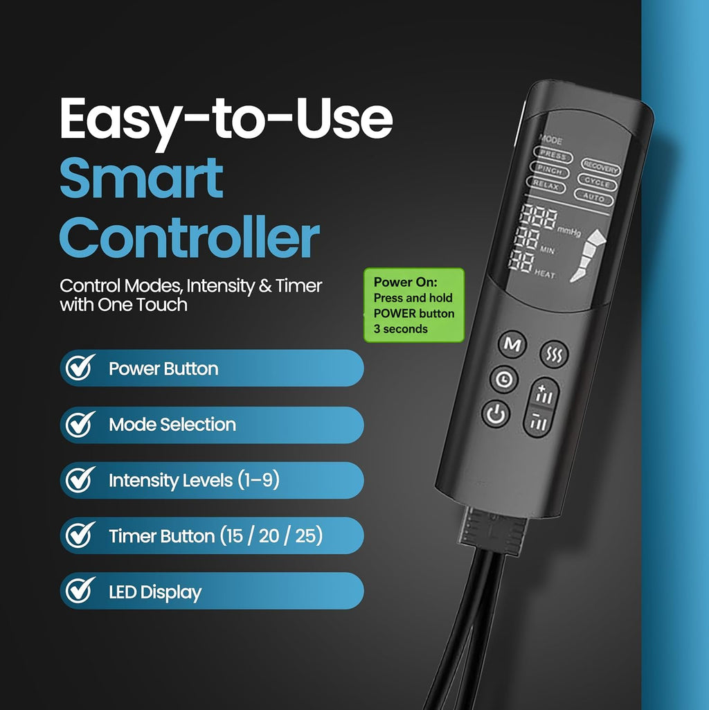 Air Compression Leg Massager with Heat U57076