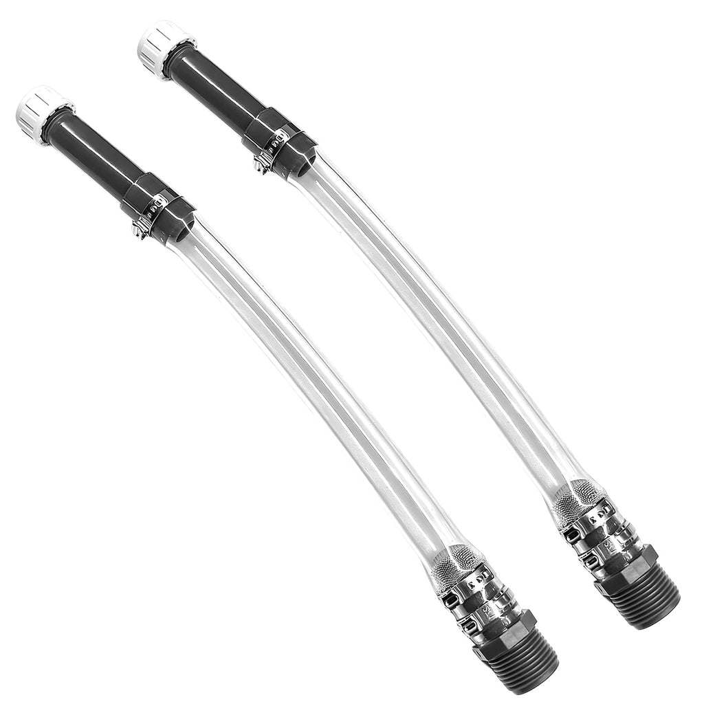 2PCS Clear Fuel Filler Jug Hose Quick Fill Spout Q87363