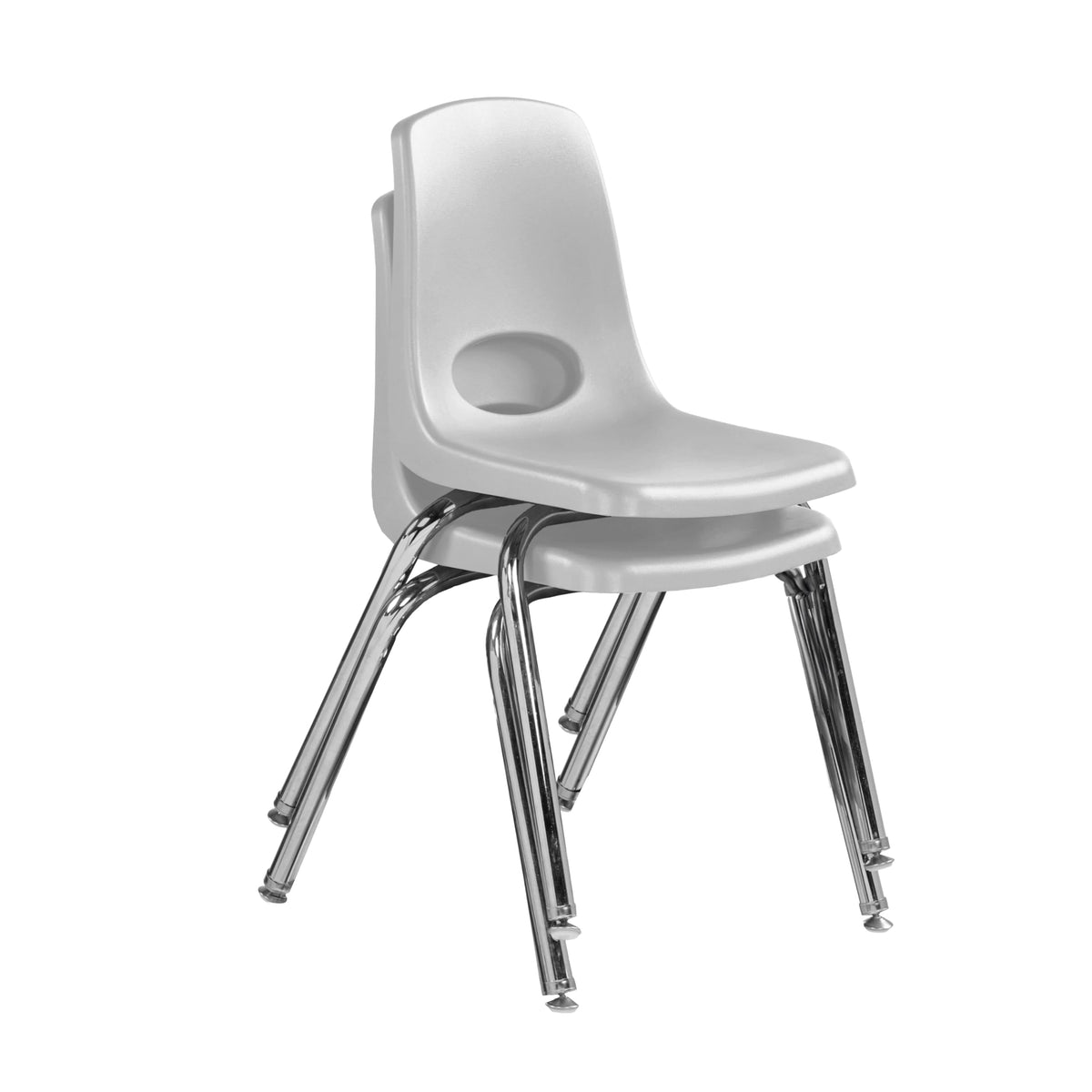 16" Light Gray School Stack Chair 2-Pack Z59909