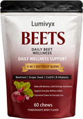 Beet Chews with Grape Seed Extract & CoQ10, 60 Chews X441