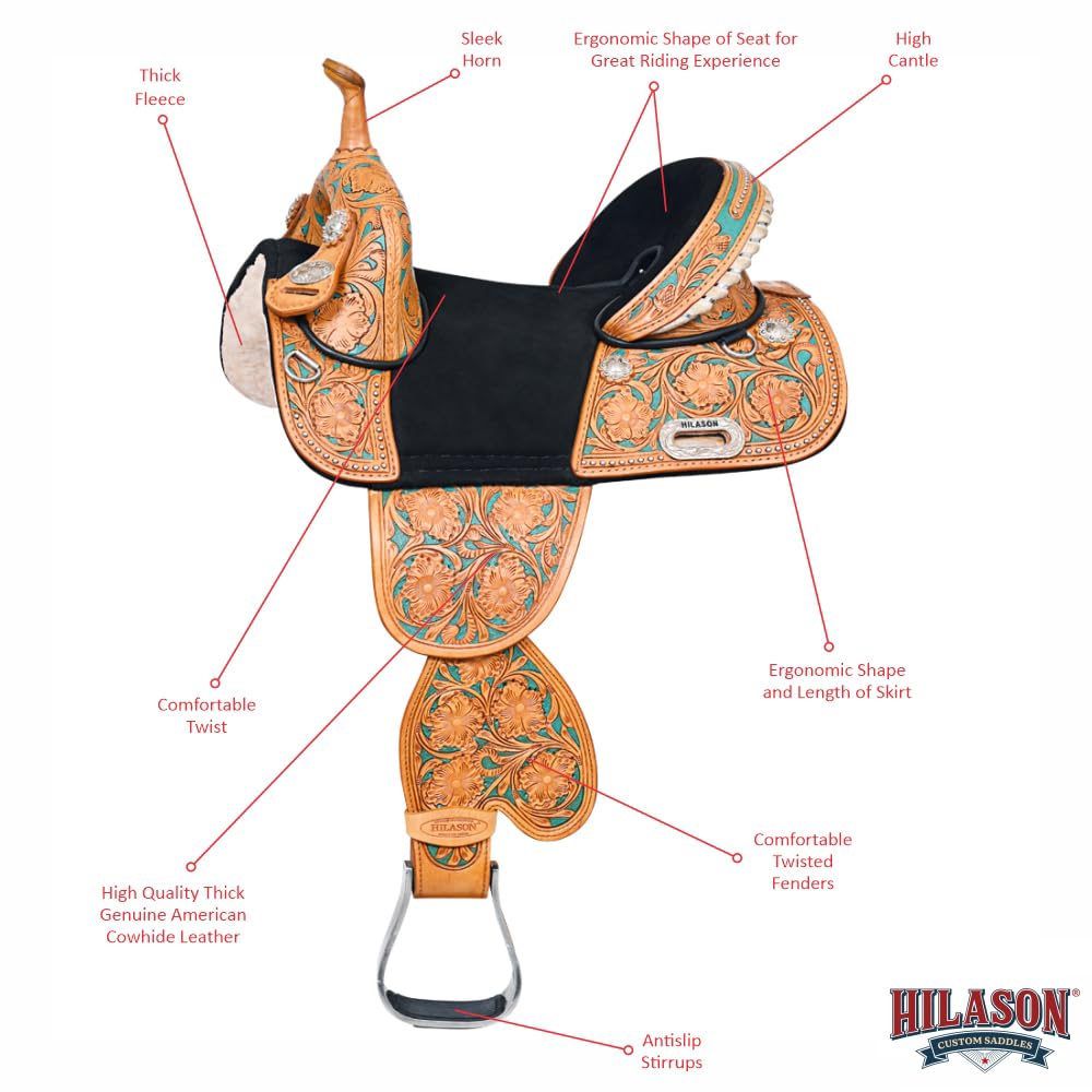 Child Treeless Western Saddle Tan Leather M1114