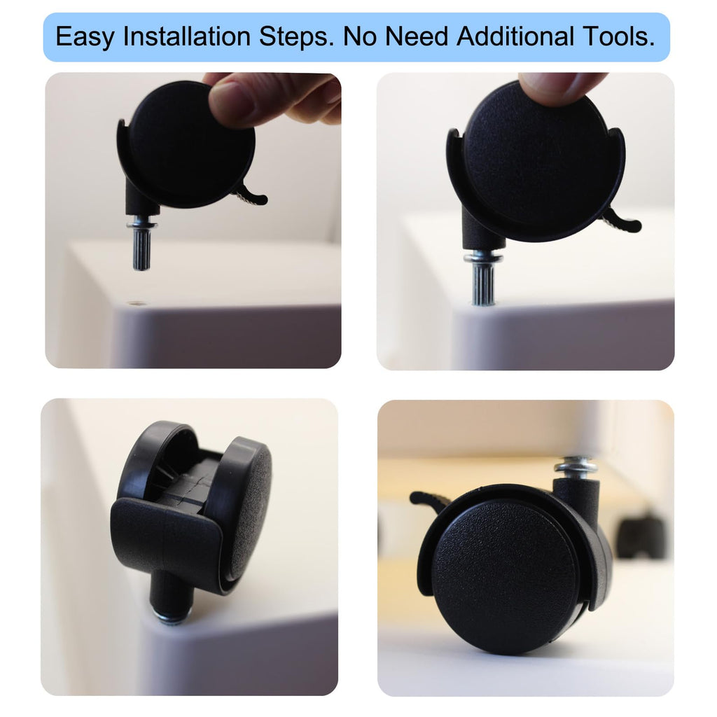 1.5 Inch Locking Swivel Caster Wheels 4 Pack R763
