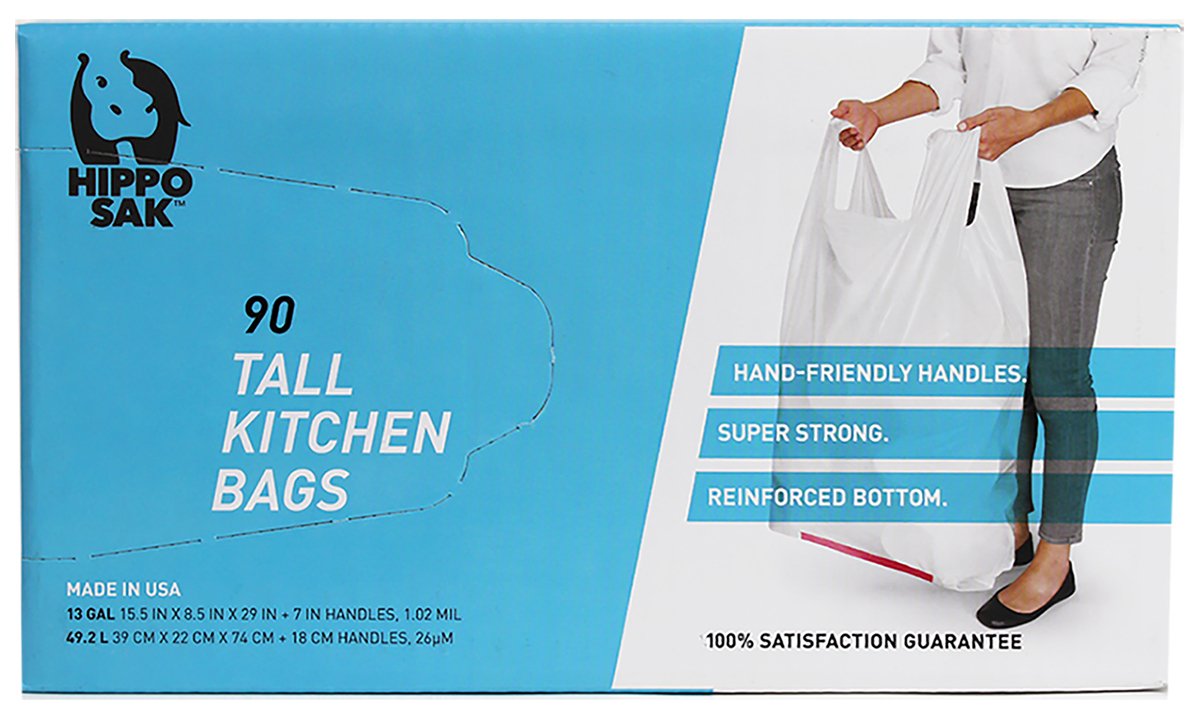 13 Gallon Tall Kitchen Trash Bags 90 Count C93435