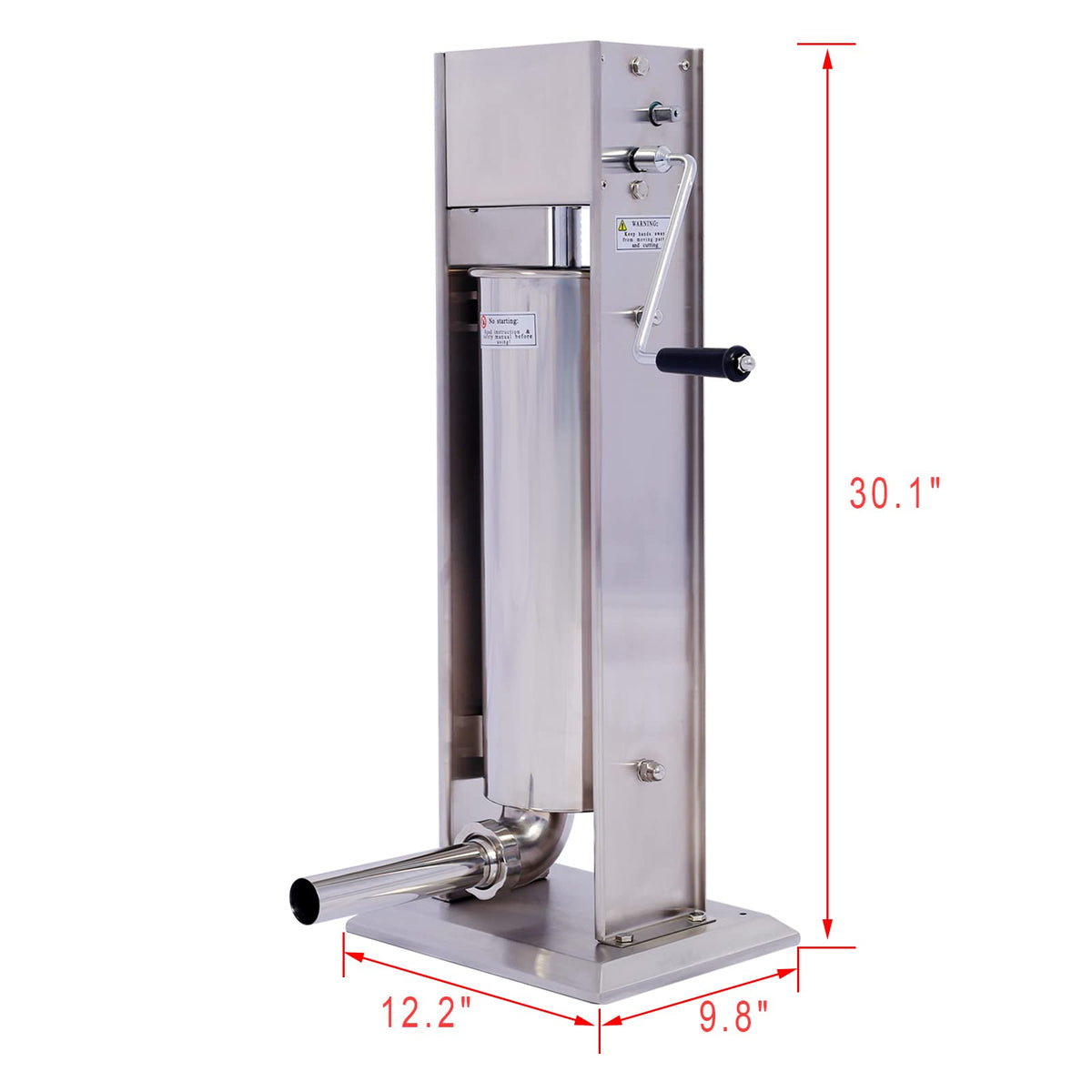 7L Stainless Steel Vertical Sausage Stuffer X1032