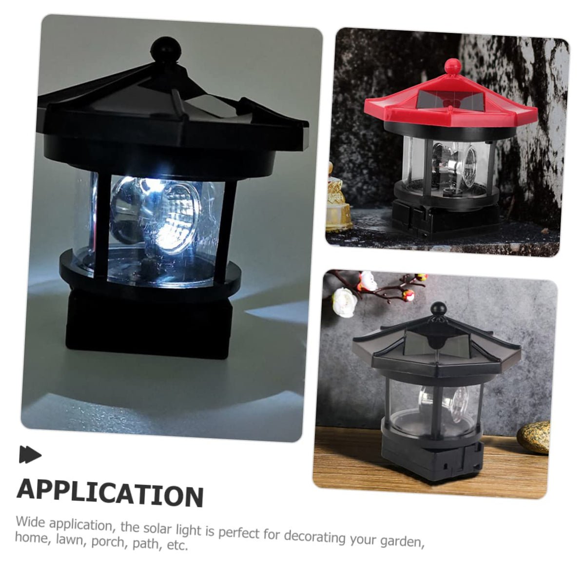 Solar Powered Lighthouse LED Garden Light X281