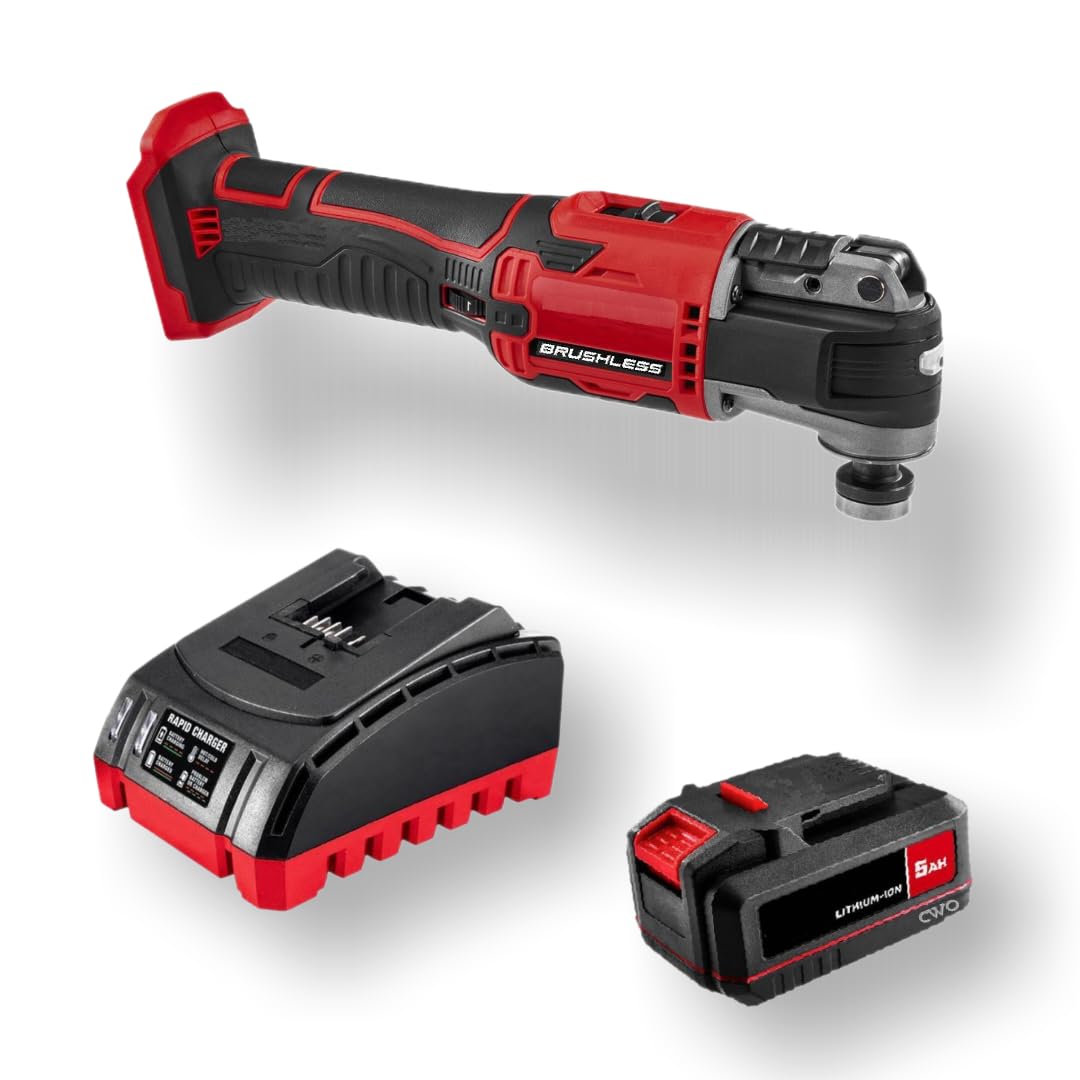 20-Volt Lithium-Ion Cordless Combo Kit with Brushless Oscillating Multi-Tool, 5Ah Battery & Charger V998393
