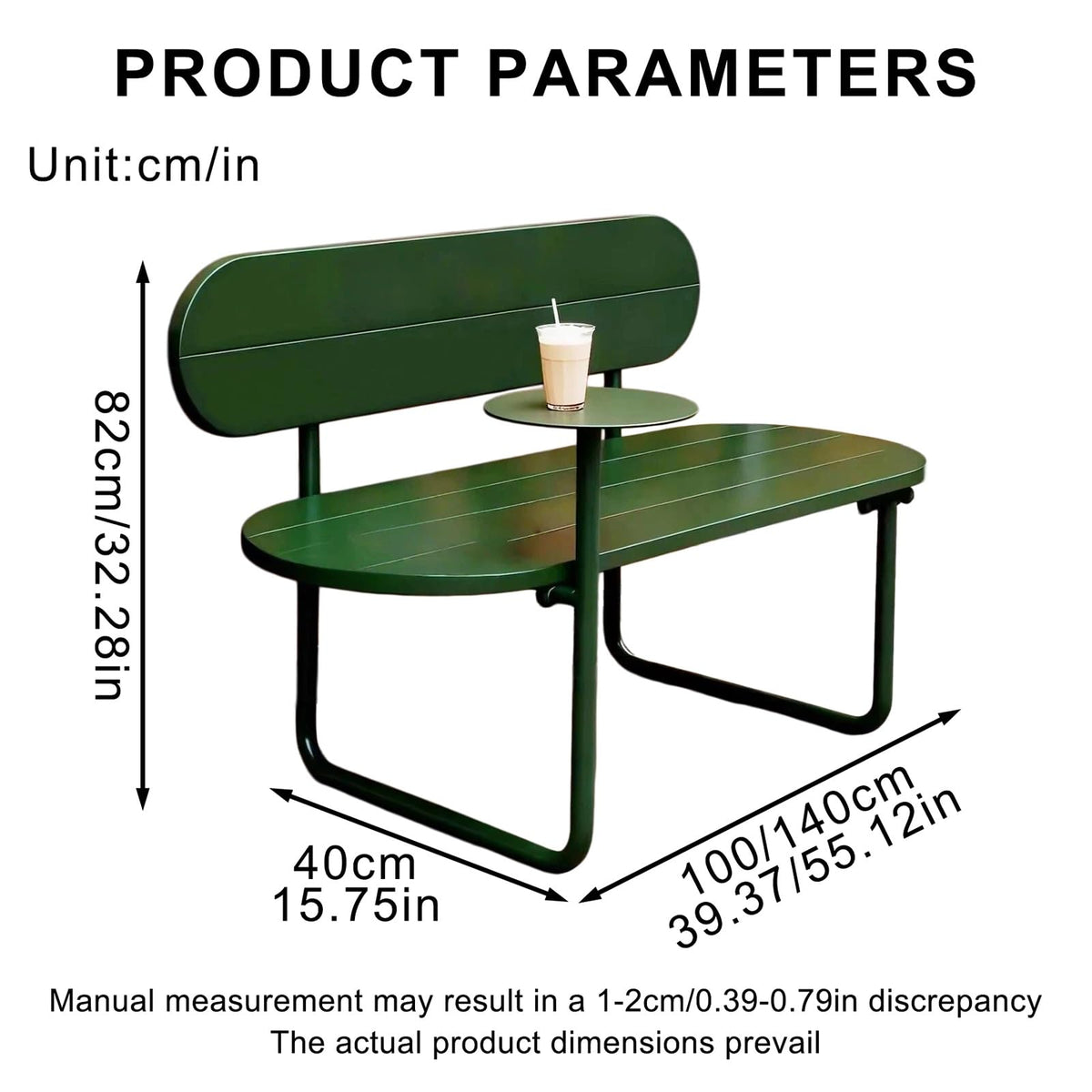 Metal Outdoor Bench O169