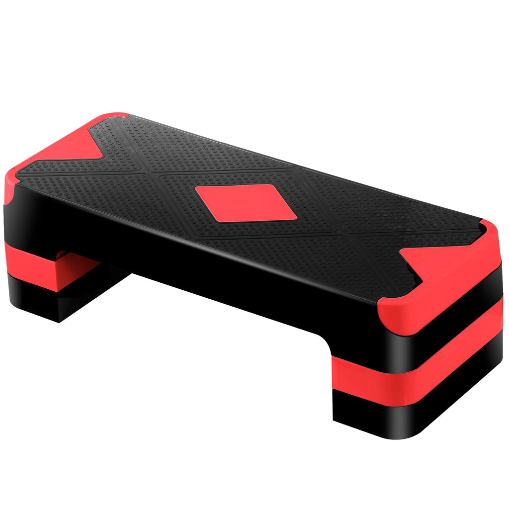 27'' Adjustable Non-Slip Aerobics Stepper with 4 Risers M457961