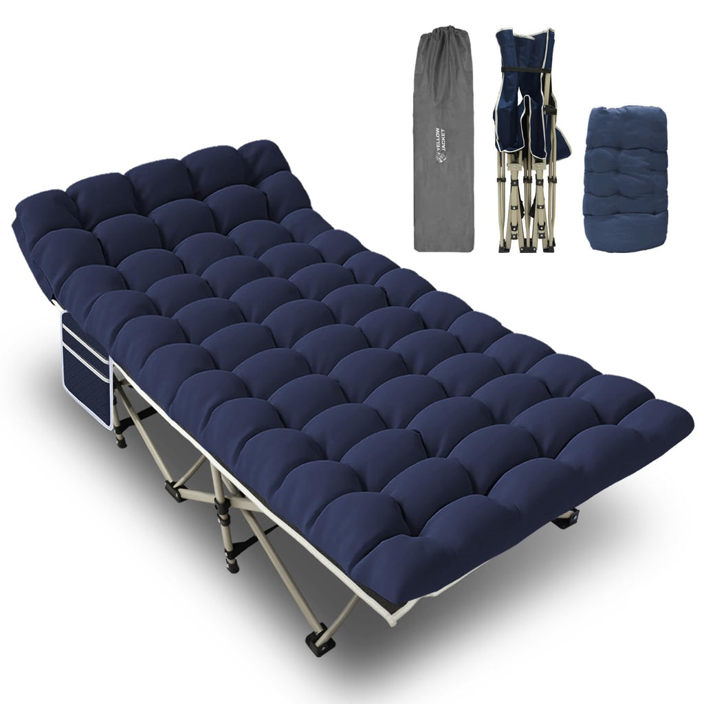 Folding Camping Cot with Mattress and Carry Bag C10218