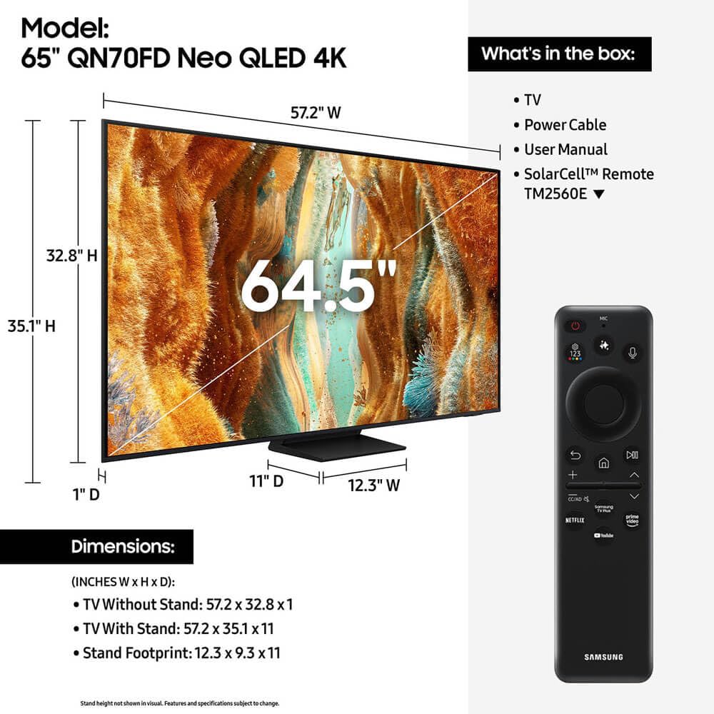 65 inch 4K Mini LED Smart TV U87952