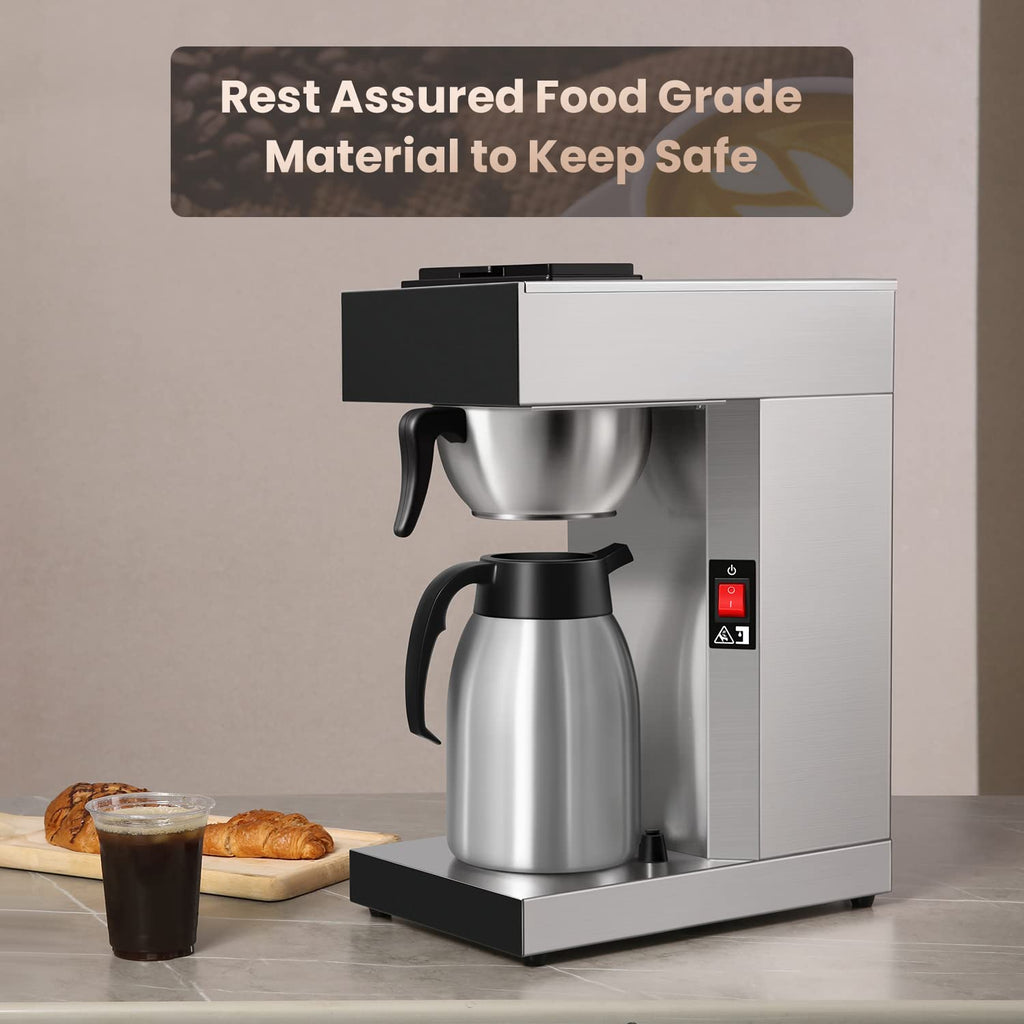 12-Cup Commercial Coffee Maker with Thermal Carafe R9161