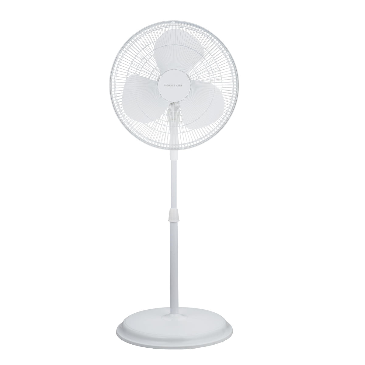 16" Oscillating Pedestal Fan with 3 Speed Settings, White J54202