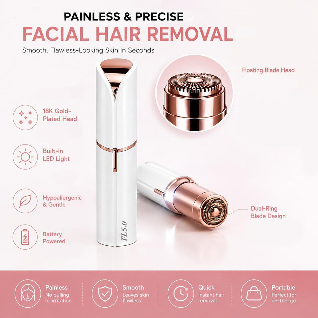 Facial Hair Remover with LED Light A158526
