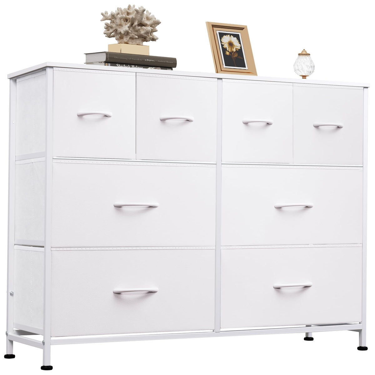 White 8 Drawer Dresser H493895