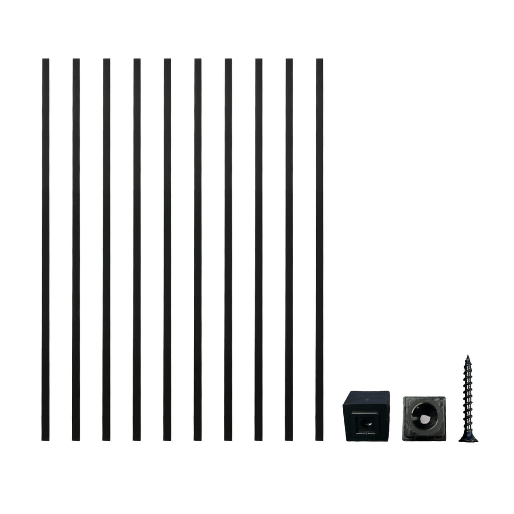 26'' Black Aluminum Balusters 20pk W1143