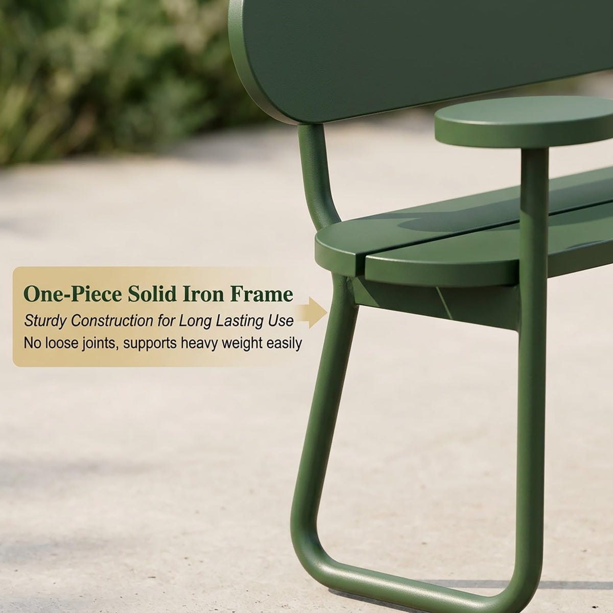 Metal Outdoor Bench O169