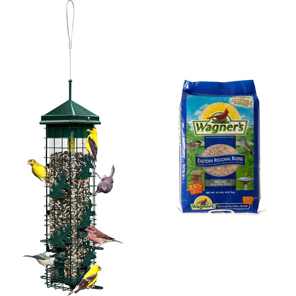 Squirrel-proof Bird Feeder with 6 Feeding Ports, 3.4-pound Seed Capacity M5771