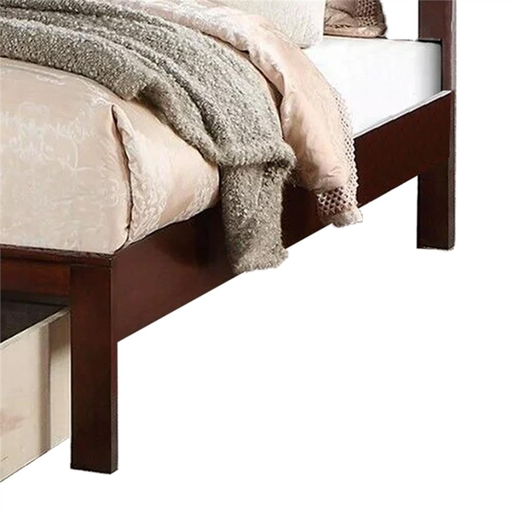 California King Panel Bed with Storage Drawers N991