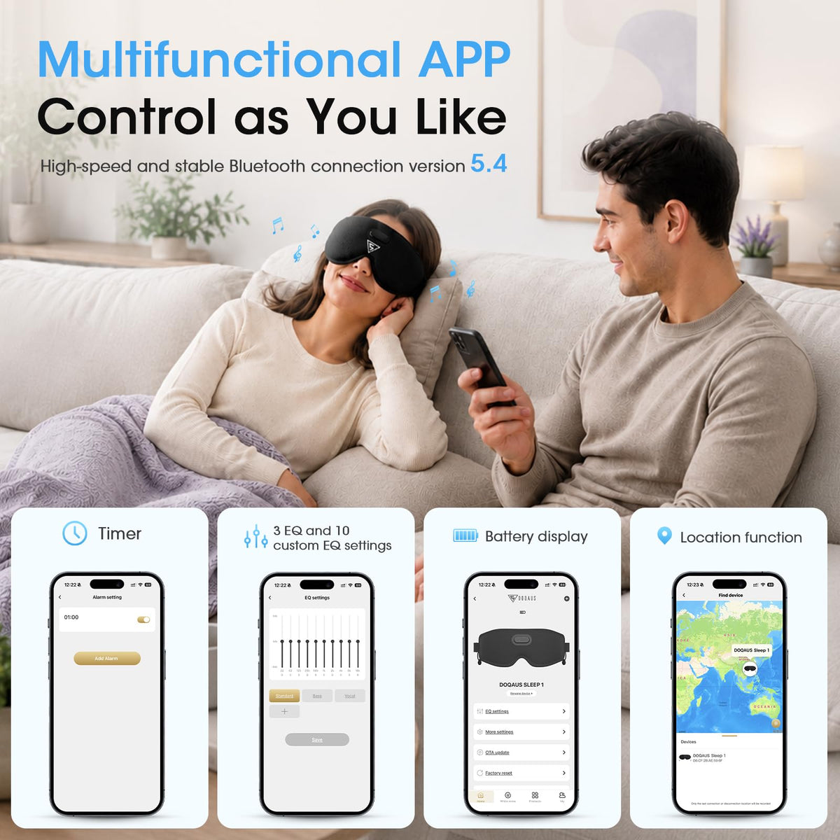 Bluetooth Sleep Mask D344