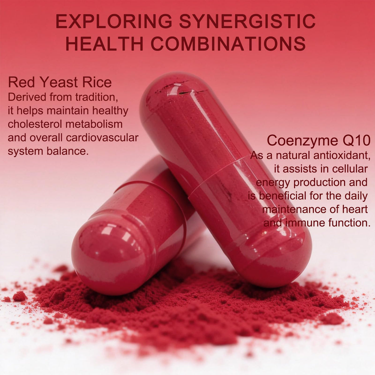 Red Yeast Rice with CoQ10 1200mg 120 Capsules Y620298