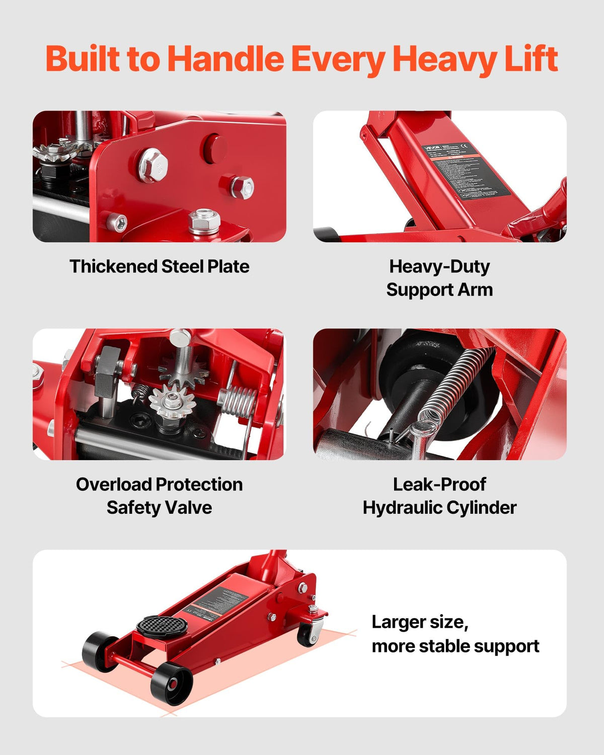 3 Ton Low Profile Steel Hydraulic Floor Jack B721971