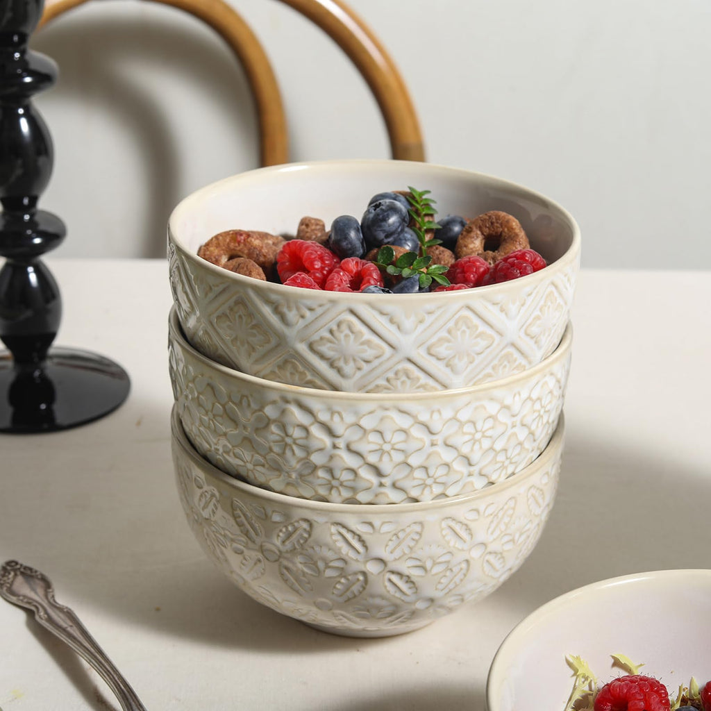 26 Oz Ceramic Soup Bowls Set of 4, 6 inch P4102