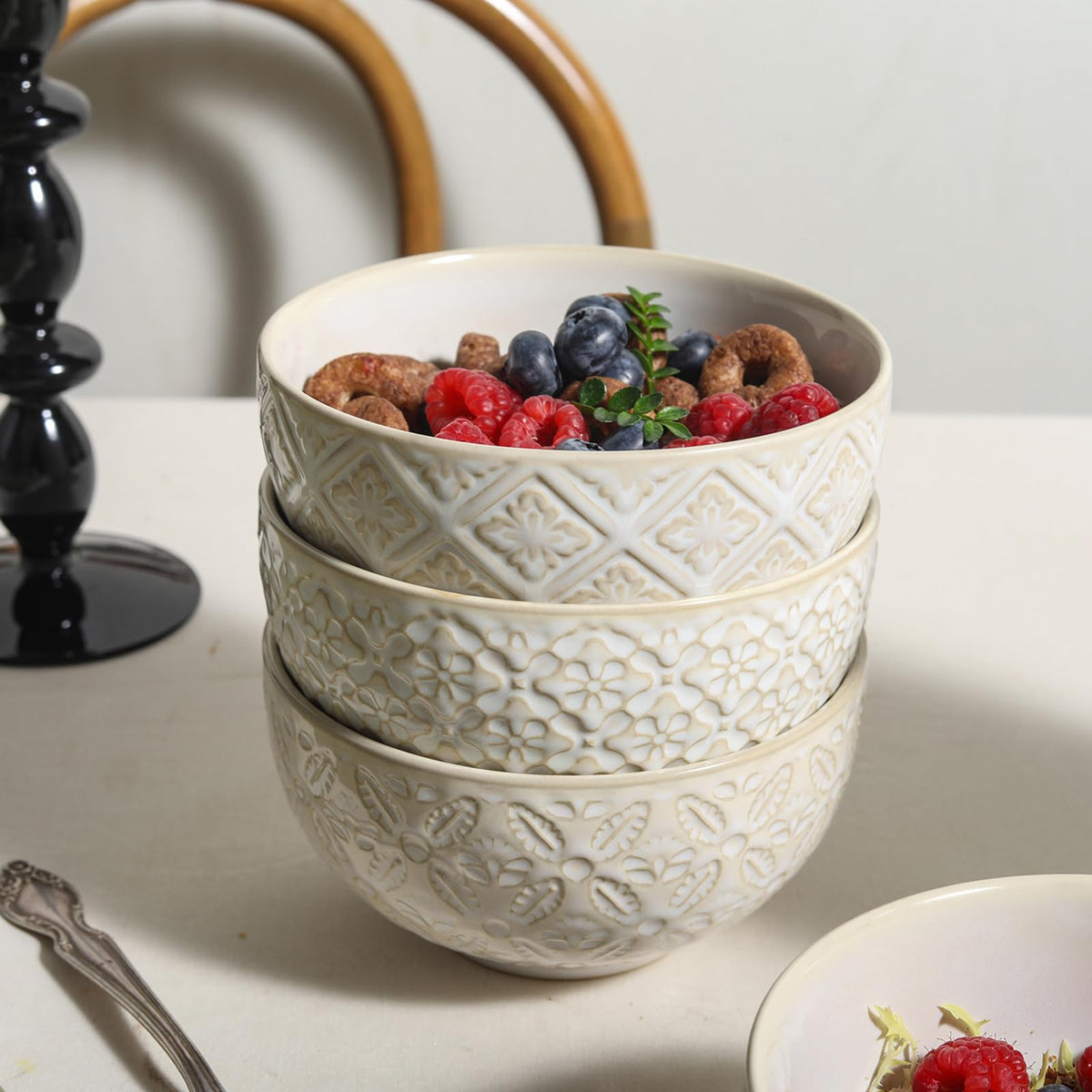 26 Oz Ceramic Soup Bowls Set of 4, 6 inch P4102