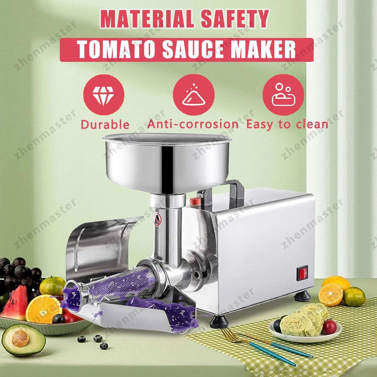 450W Stainless Steel Electric Tomato Strainer P7053