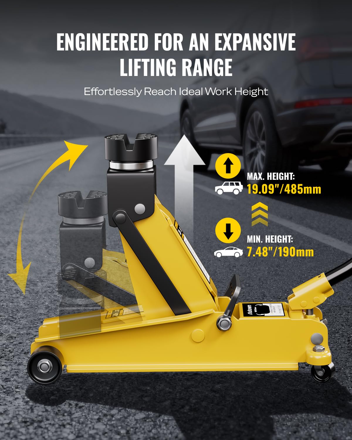 Heavy Duty 3 Ton Hydraulic Floor Jack F6219