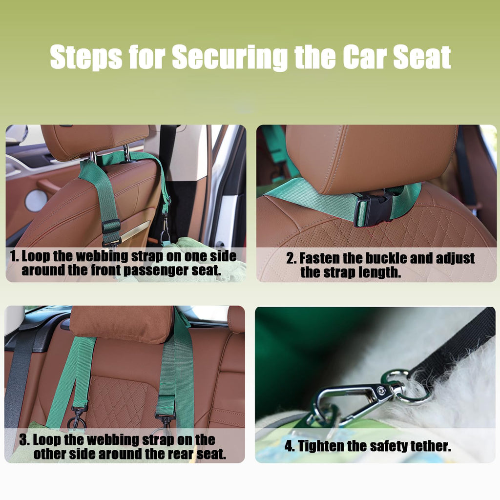 2-in-1 Elevated Dog Car Seat B297229
